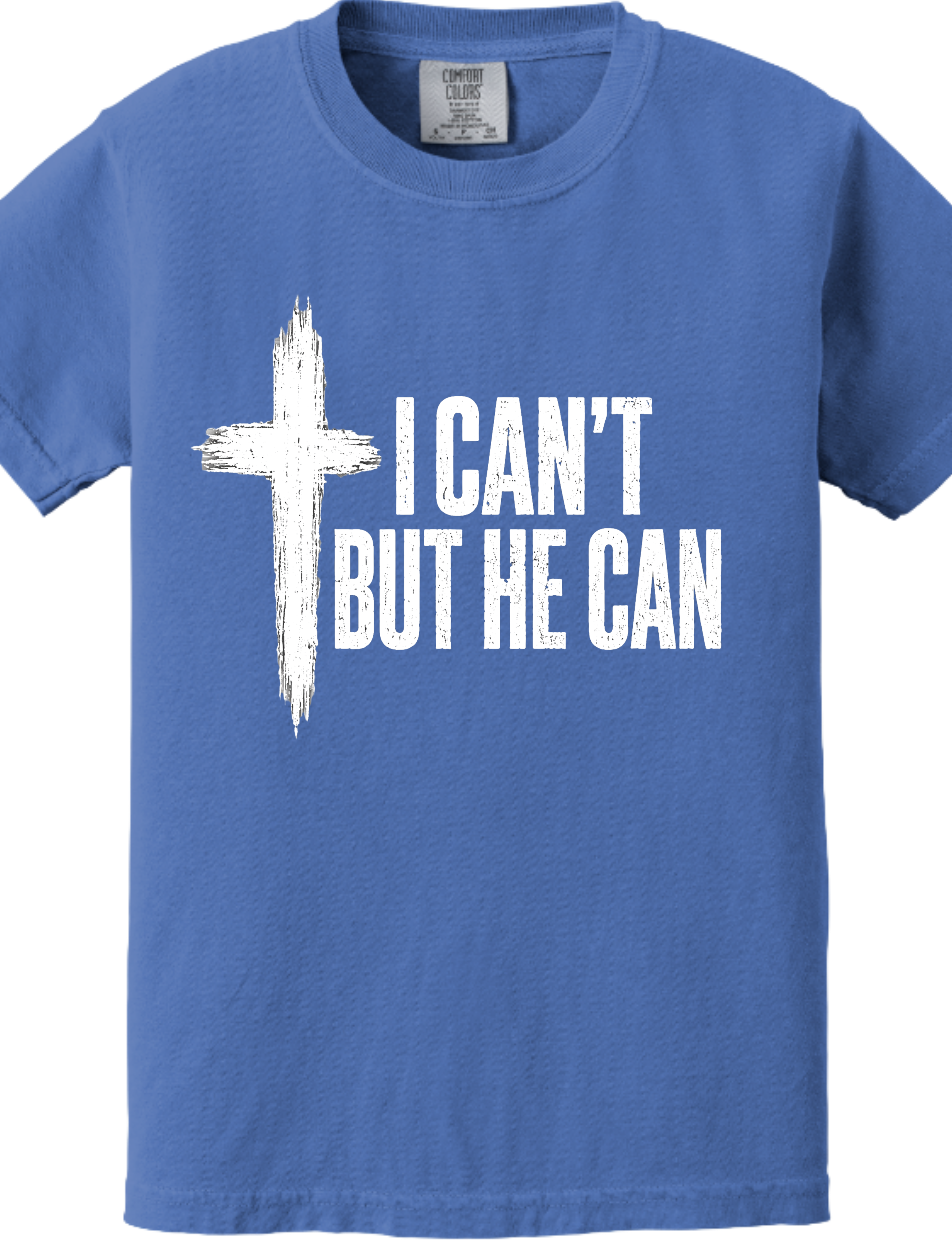 I Can’t But He Can T-Shirt | Christian Faith Tee | Inspirational Cross Shirt | Unisex Graphic Tee