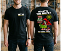 WTM What's The Move Skeleton Graphic Tee | Edgy Streetwear Party Shirt | Bar Hopping Weekend T-Shirt | No Wrong Turns Map Back Print
