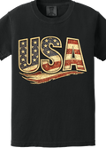 USA Distressed American Flag Tshirt, Patriotic Tshirt